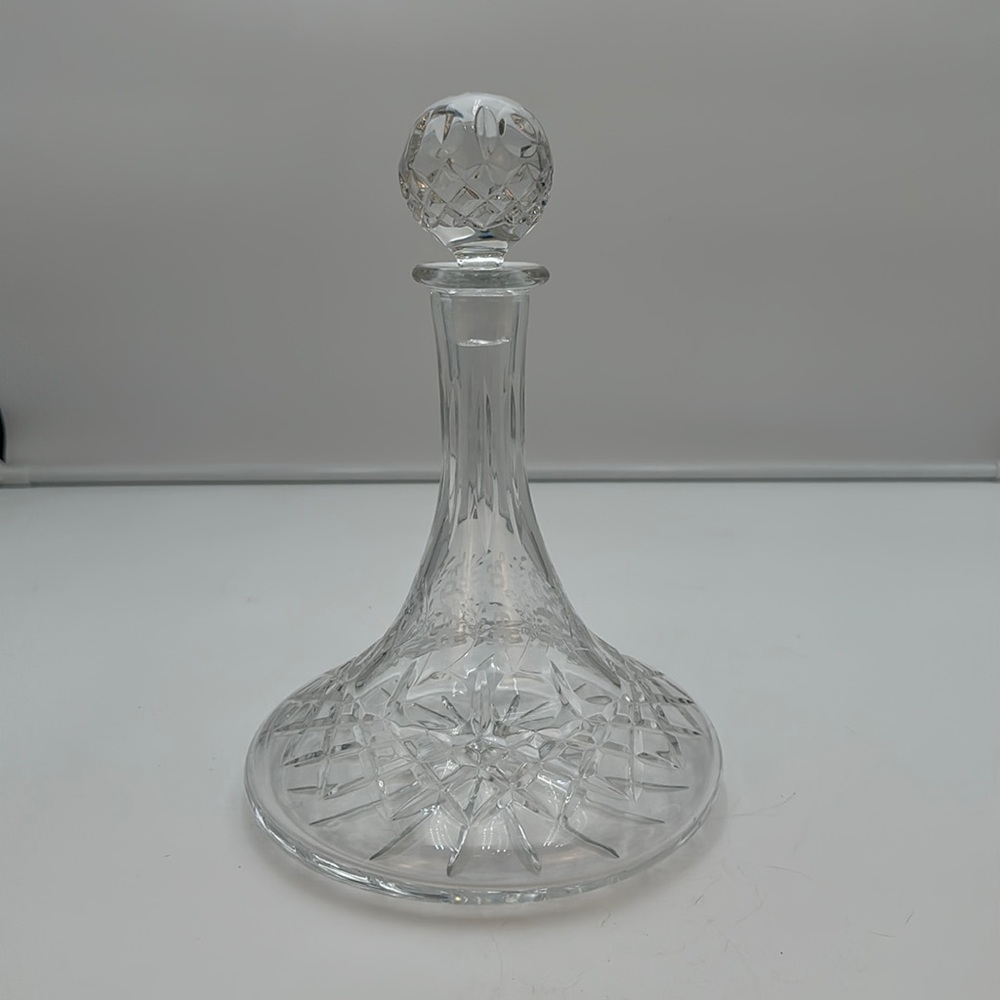 ROGASKA GALLIA CRYSTAL SHIPS DECANTER & STOPPER Hand-Blown, Hand-Etched,Hand-Cut